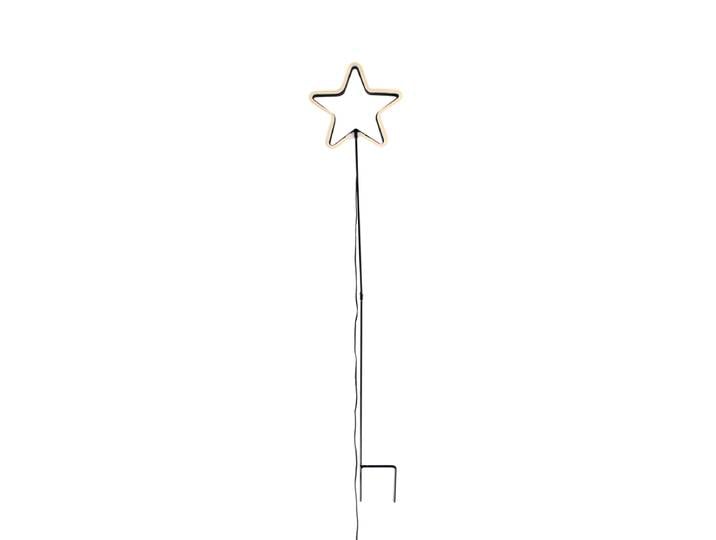 Projecteur de sol néon de Noël Étoile jaune avec LED, minuterie