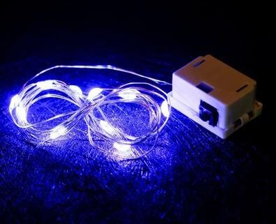 Uplift Essentials LED Fairy String Lights Battery Operated Decorative Garland blue 1m 10leds