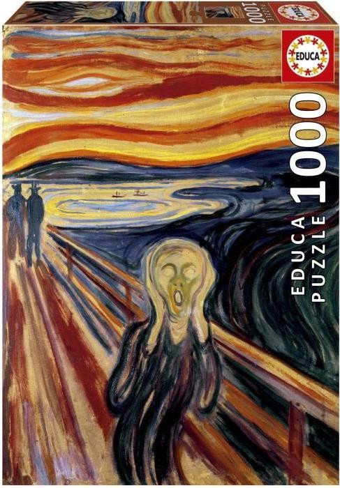 Educa Puzzel De Schreeuw van Edvard Munch 1000 stukjes 48 x 68 cm