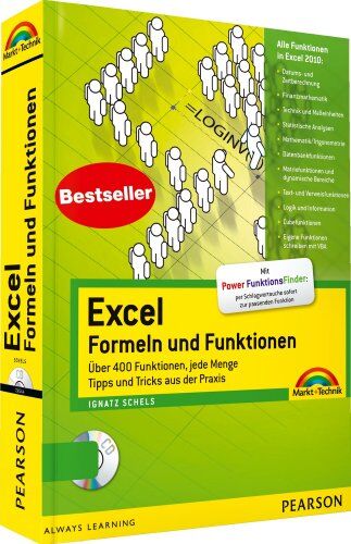 Ignatz Schels - Excel Formeln und Funktionen - inkl. CD: Über 400 Funktionen, jede Menge Tipps und Tricks aus der Praxis (Office Einzeltitel) - Preis vom 09.10.2026 07:28:09 h
