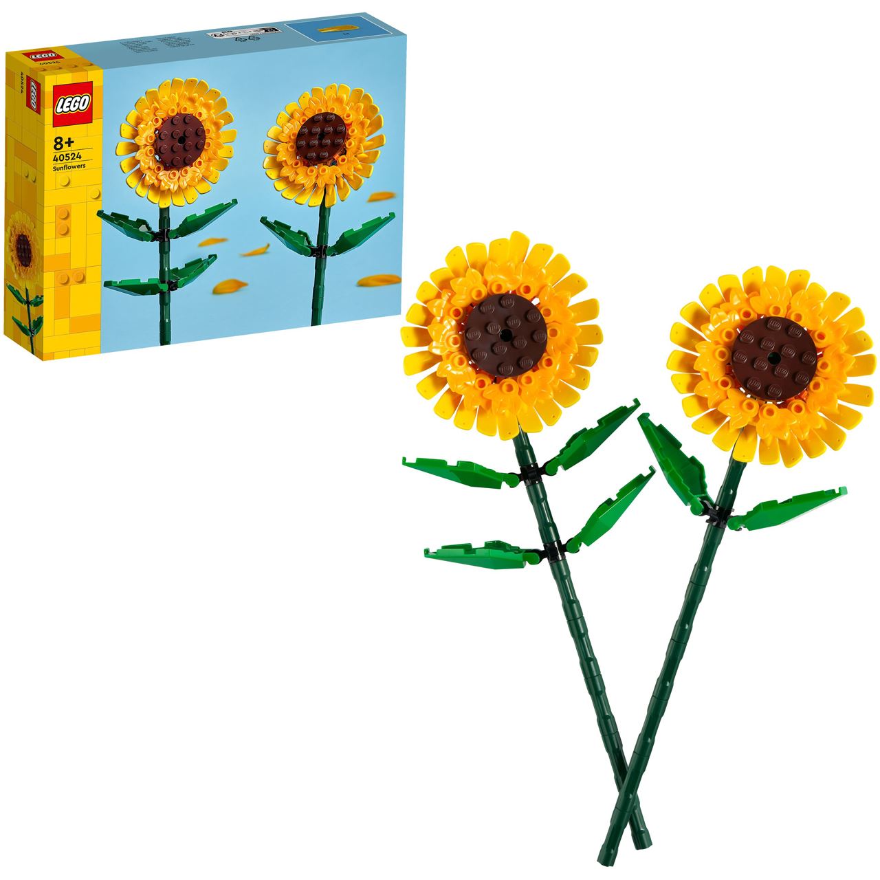 LEGO Botanicals 40524 Sonnenblumen, Set mit künstlichen Blumen, Kinderzimmer-Deko