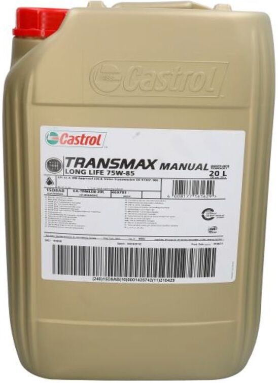 Vaihteistoöljy Castrol 15d8ab Transmax Manual 75w85 20l