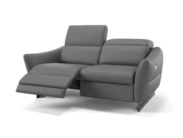 Italienische Ledercouch 2-Sitzer Sofa MODENA