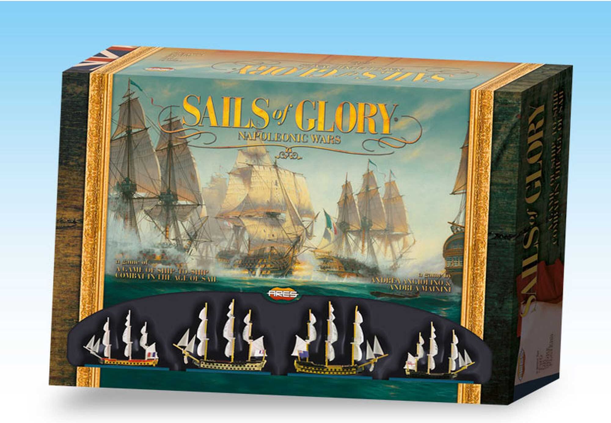 Ares Games Sails of Glory – Napoleonic Wars Tabletop Naval Combat Game for Two or More Players