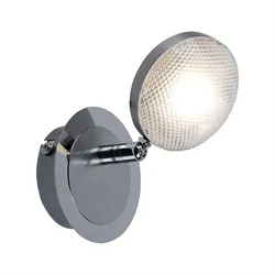 LED Wand Spot Strahler Wohn Ess Zimmer Beleuchtung Chrom Flur Lampe
