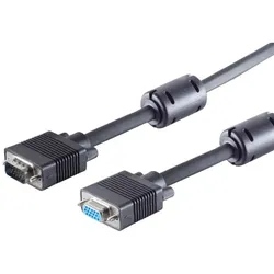 Monitorverlängerung 15pol HDD 75 Ohm Ferrit 5m