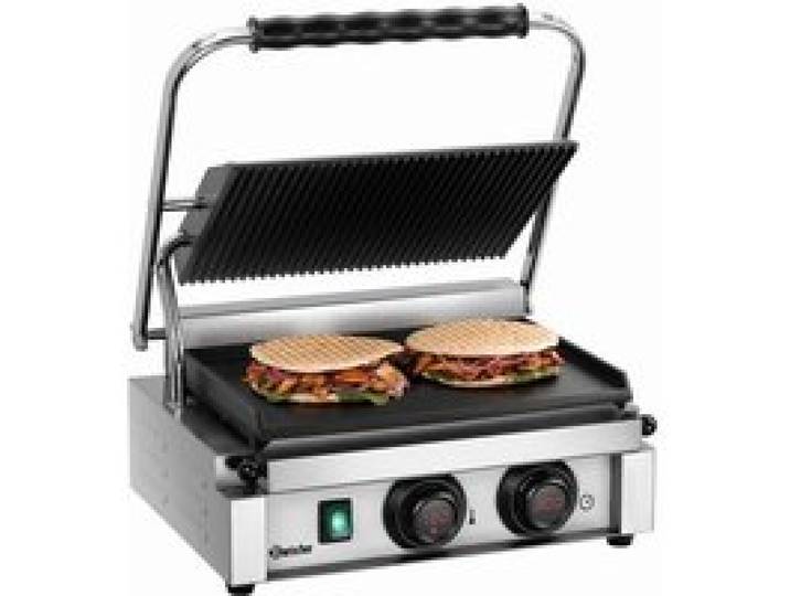 Gril contact Panini-MDI BARTSCHER 1GR - Plaque supérieure rainurée et plaque inférieure lisse - 2.2 kW - 230 V