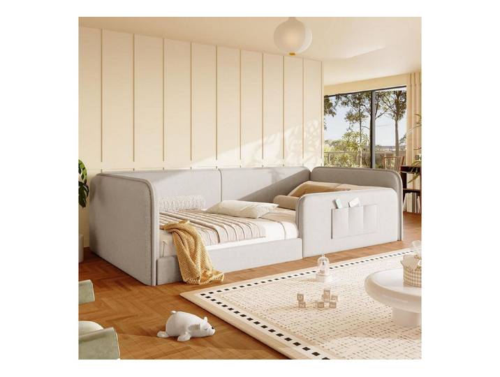 LuxusKollektion Kinderbett Kinderbett 90x200 gepolstert