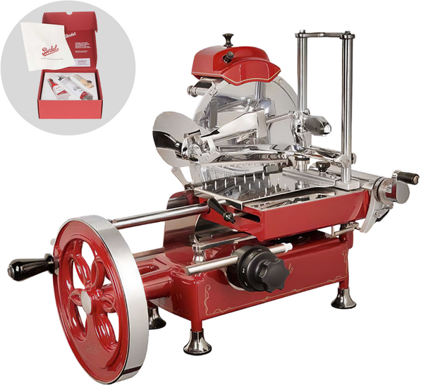 Berkel B2 Rossa  Aufschnittmaschine mit Schwungrad  265 mm Klinge aus verchromtem Stahl