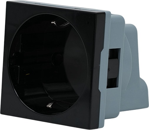 Shelly Steckdose für Wall Display Stand schwarz