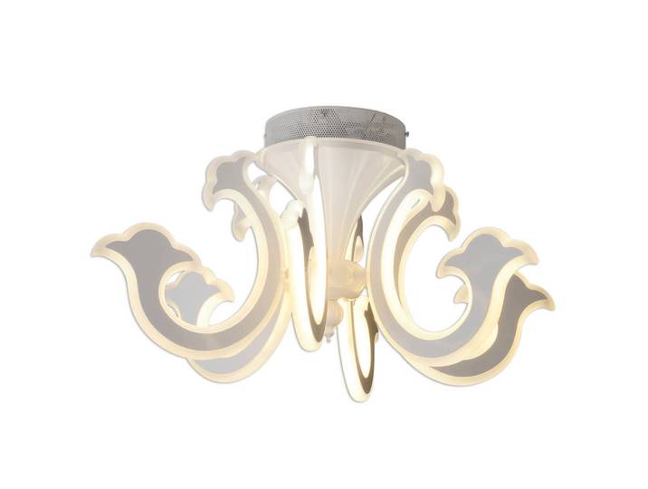 Näve LED Deckenleuchte Romy, weiß / opal, für Wohn- / Esszimmer, Metall