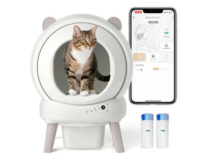 Selbstreinigende Katzen- toilette, 65L