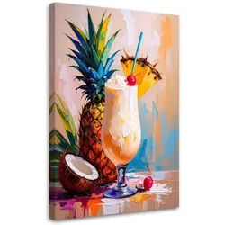 LEINWANDBILD Pina Colada Cocktail Getränk 70x100cm