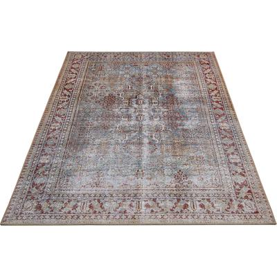 Teppich LUXOR LIVING "LAGERRÄUMUNG", bunt (terra, multi, höhe 5 mm), B:120cm H:5mm L:170cm, Kunstfaser, Teppiche, Teppich, Sonderposten, moderne Vintage Designs, Orient Optik, mit Bordüre