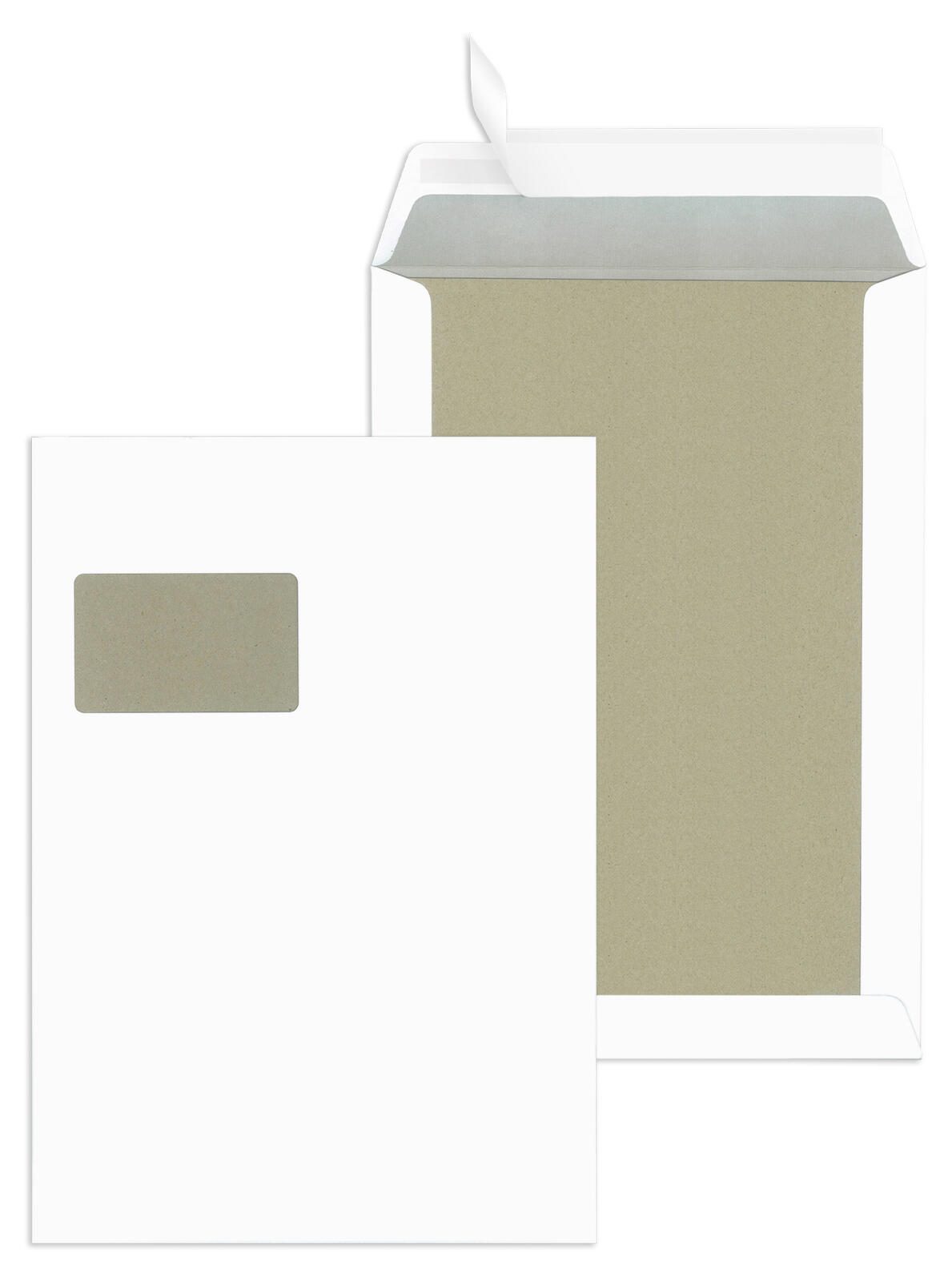 MAILmedia Papprückwandtaschen DIN C4 weiß 30123505