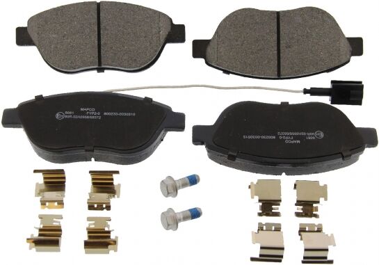 Mapco Bremsbelagsatz, Scheibenbremse 6081 Vorderachse Für Opel Abarth Fiat