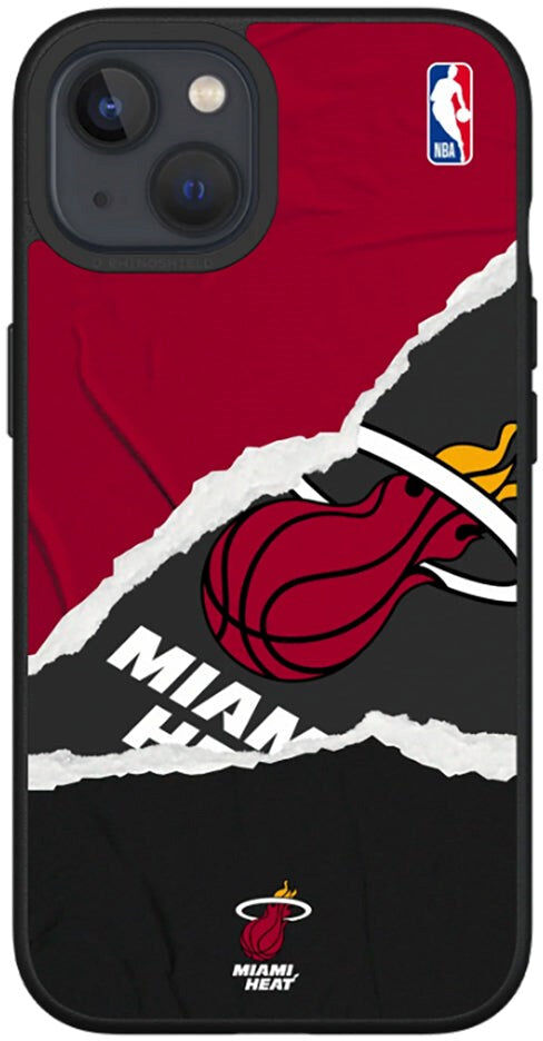 iPhone 13 RhinoShield SolidSuit Håndværker NBA Cover m. Miami Heat - Sweat and Tears