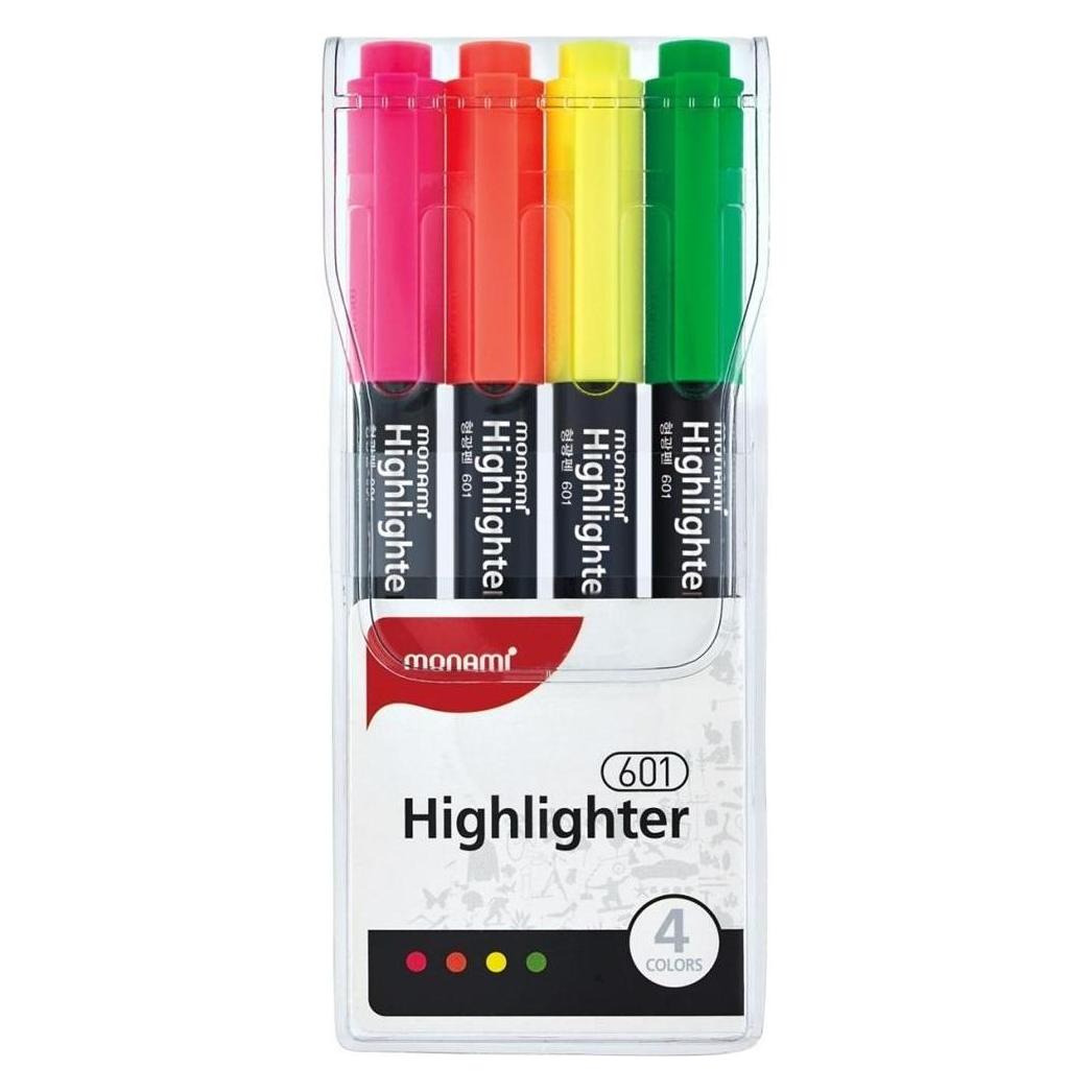 Monami Textmarker 601, 4er-Set (4x) (41908192)