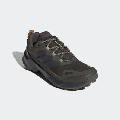 Wanderschuh ADIDAS TERREX "SKYCHASER AX5", Herren, Gr. 44, grün (shadow olive, carbon, savannah), Synthetik, Textil, Schuhe Wanderschuh
