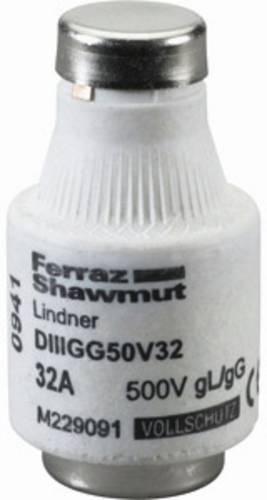 Mersen 00598.063700 Diazed-Sicherung Sicherungsgröße = DIII 63A 500V
