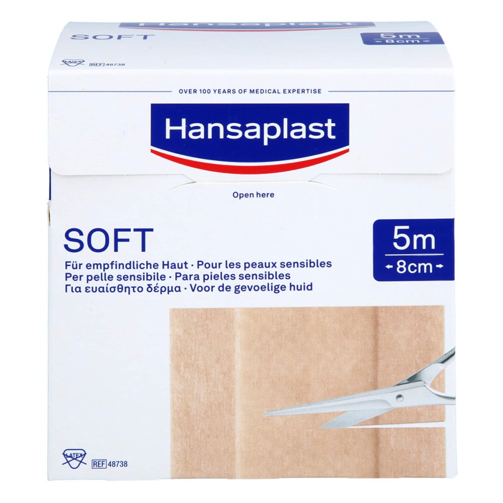 1001 Artikel Medical GmbH Hansaplast Soft Pflaster 8 cmx5 m Rolle 09678092