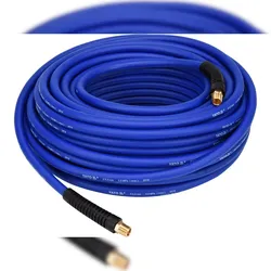 TRIZERATOP Hybrider Druckluftschlauch 1/4" 30 m, extra lang und flexibel