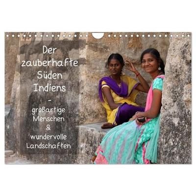 Der zauberhafte Süden Indiens (Wandkalender 2027 DIN A4 quer), CALVENDO Monatskalender