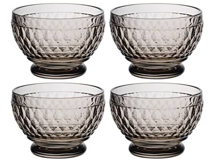 Villeroy & Boch Boston Coloured 4er Set Dessertschalen rauchglas grau