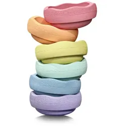 Stapelstein Original Mini rainbow pastel 6er
