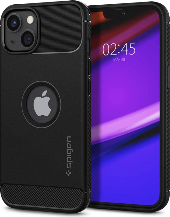 Spigen Rugged Armor Matte Black für iPhone 13