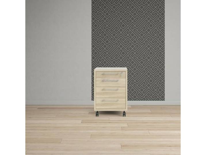 Dmora - Solange Kommode, Mehrzweckeinheit, Schlafzimmer-Kommode, Schrank mit Schubladen, 49 x 48 x 68 cm, Eiche
