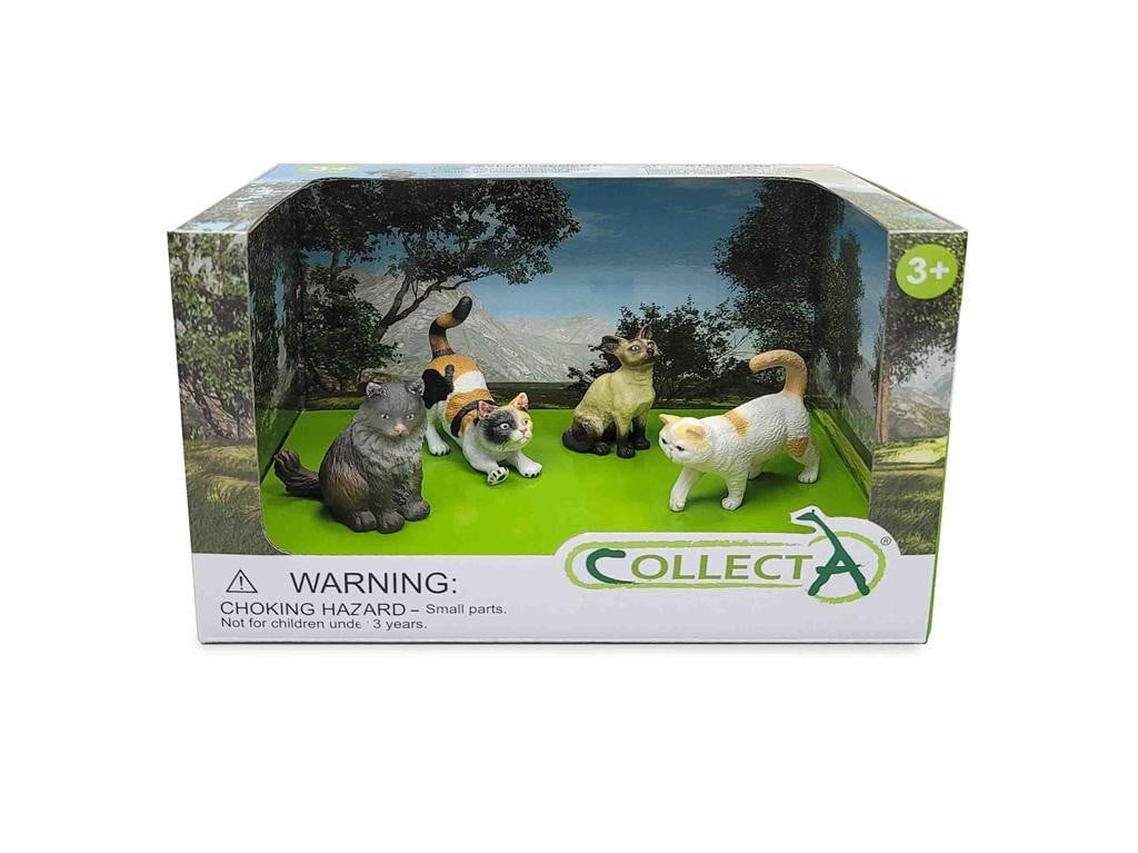 Collecta Loving Kittens Set van 4 handgeschilderde figuurtjes