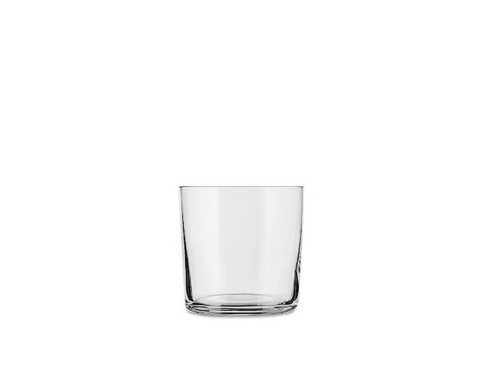 Alessi Ajm29/41 Glass Family Verre à Eau/long Drink en Verre Cristallin\, Set de 4 Pièces\, Argenté