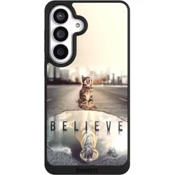 Nivocase Handyhülle für Samsung Galaxy S26+ Hülle NIVOpure Case Schwarz Motivation Tiere Tiger (Samsung Galaxy S26+), Smartphone Hülle, Schwarz
