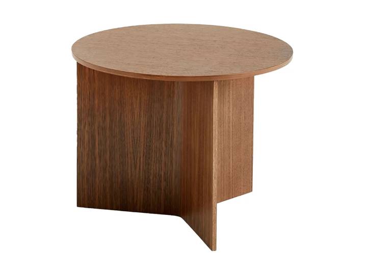 HAY Slit Couchtisch Ø45 cm Lacquered walnut