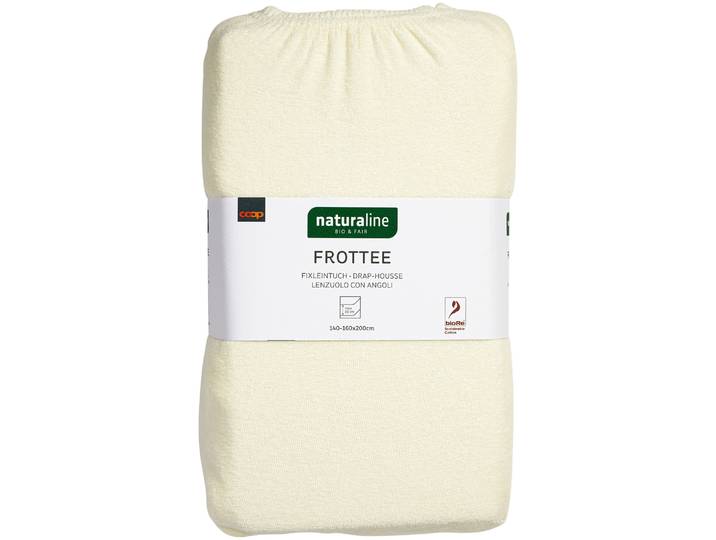 Naturaline Textil Bio Fixl. Frotte 160x200 offwhite
