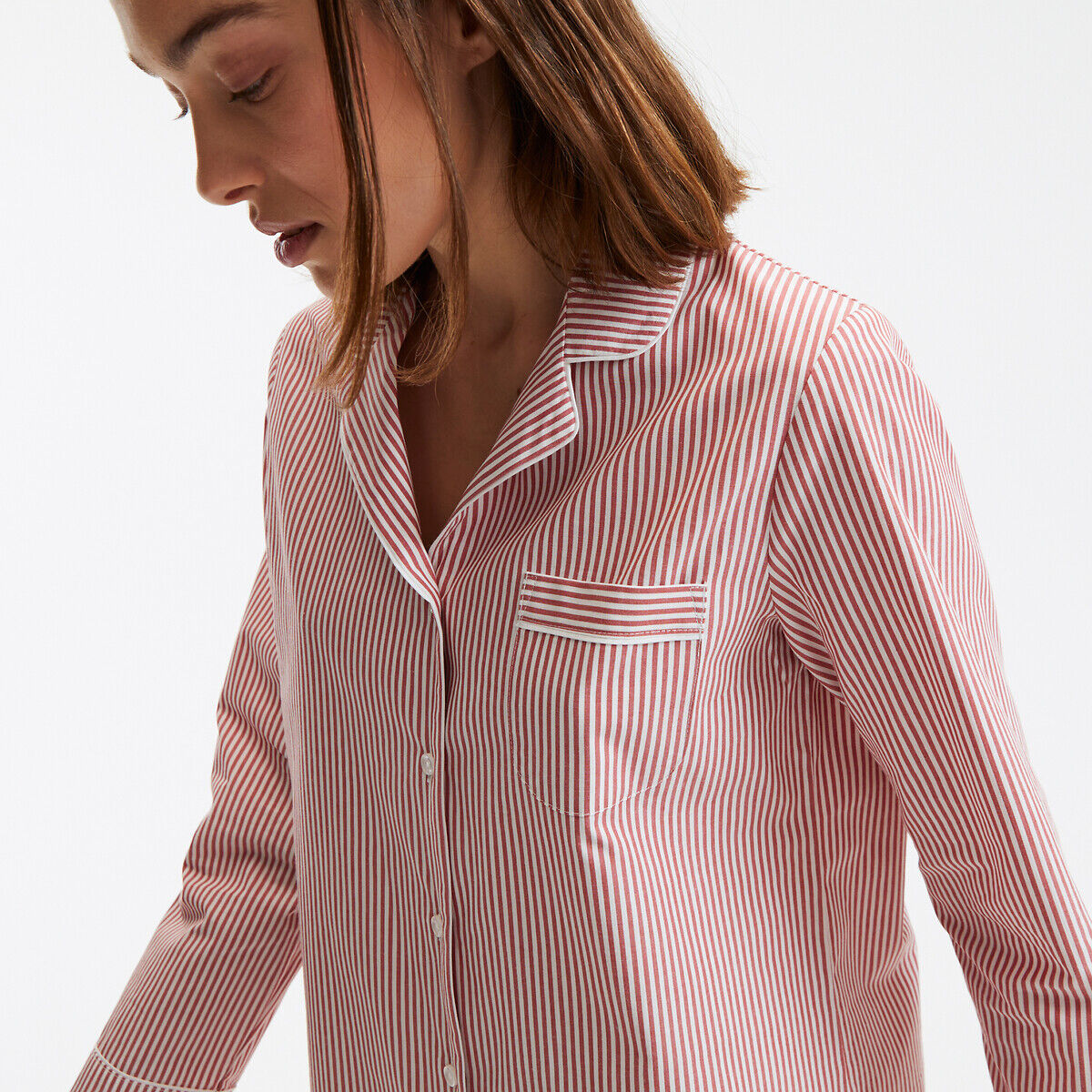 ANNE WEYBURN Pyjama en popeline rayée