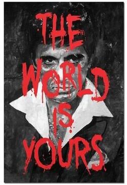 Uplift Essentials Al Pacino Scarface Gangster Poster Iconic Movie Art Canvas Painting & Wall Picture For Living Room Decor style 8 7.9 X 11.8 In