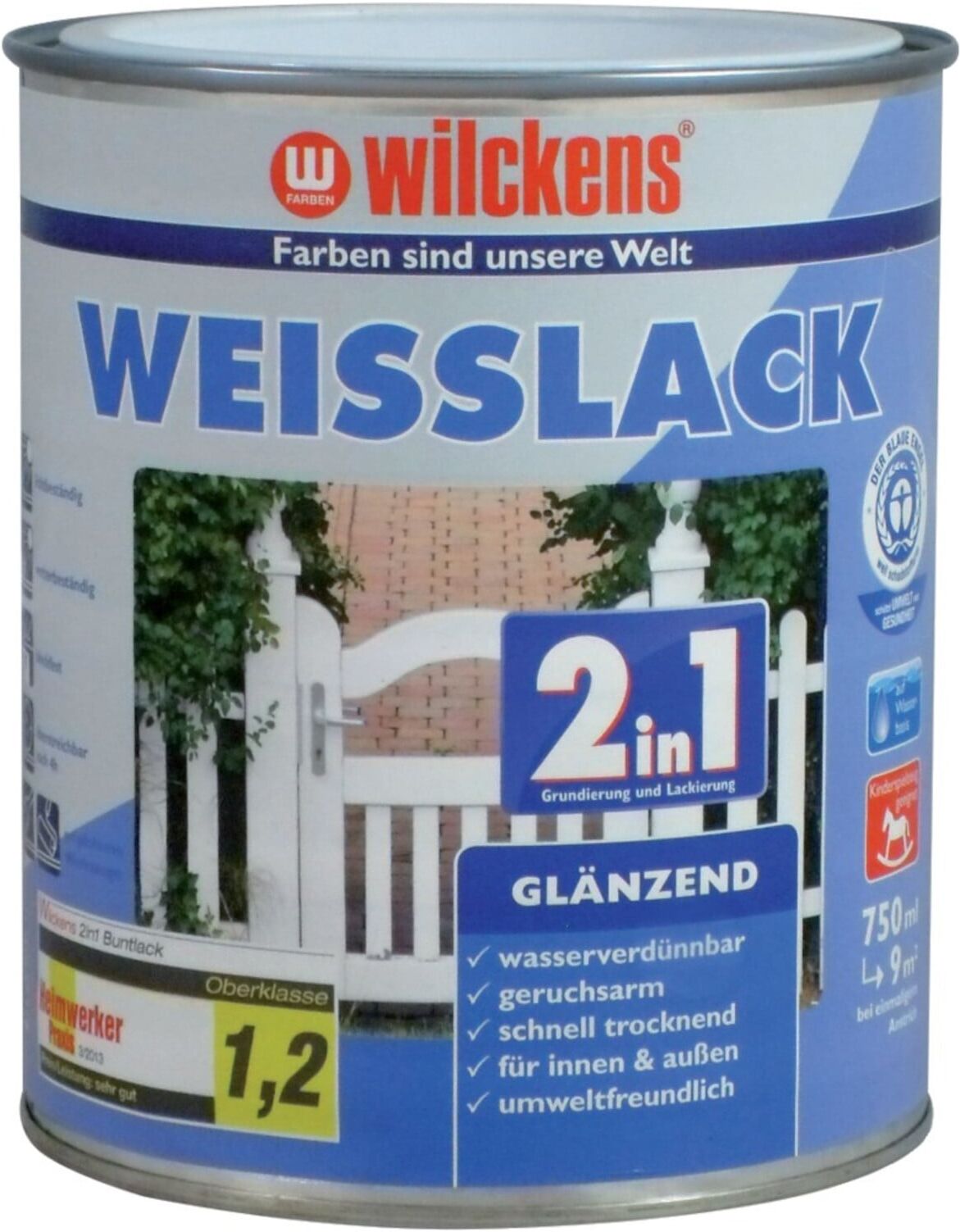 wilckens Weißlack 2in1 750 ml, glänzend (10491100050)