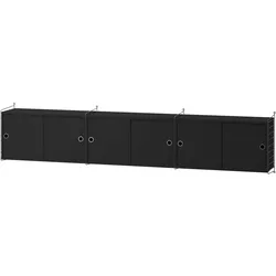 Sideboard wandhängend Dunkelgrau Esche gebeizt
