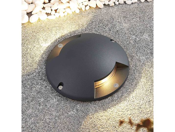 Cormac 2 LED Erd Spot Dark Grey - Lindby - Terrasse - Modern - Aluminium - Rund