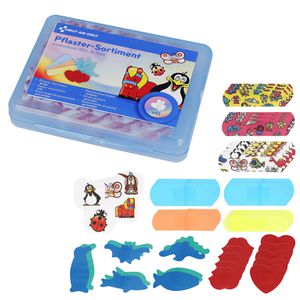 First-Aid-Only Pflaster Kinderpflaster, 45 Strips, sensitiv, elastisch, 5 Größen