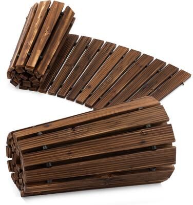 ​​COSIEST Roll-Out Cedar Garden Pathway with 6FT 8FT 12FT
