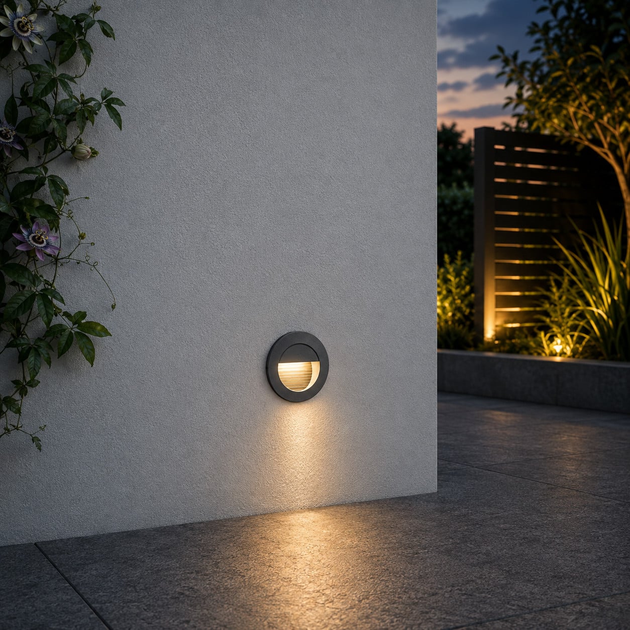 Lyora Krypton inbouwlamp grijs met warm wit licht