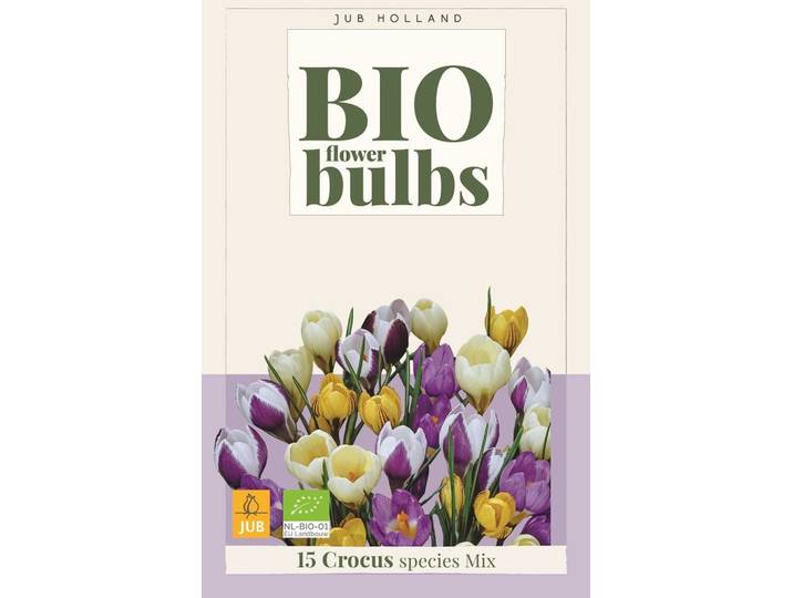 Bio crocus species mix 15 bollen