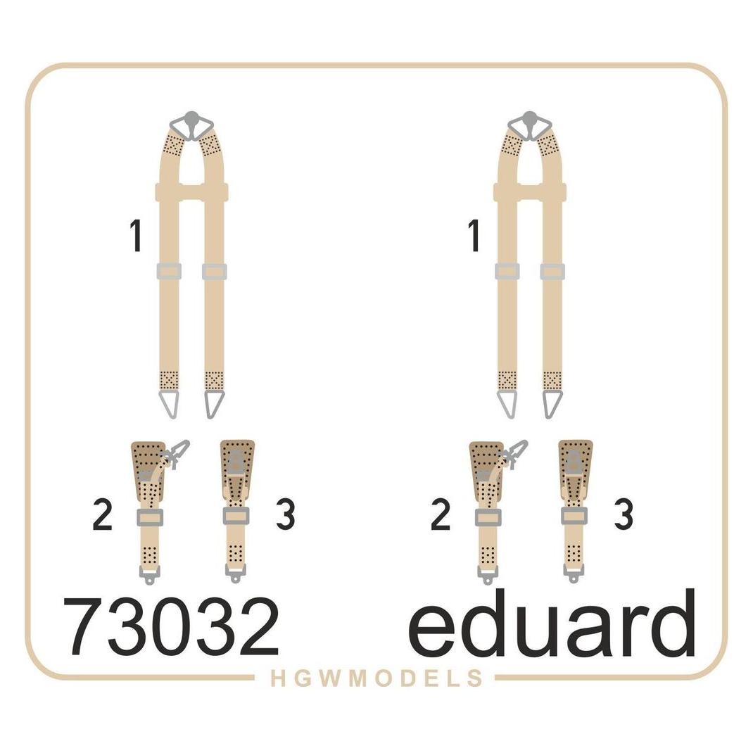 Eduard Seatbelts Luftwaffe WWII bombers SUPERFA (73032)