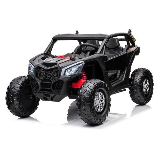 Es-toys Kinderfahrzeug schwarz - Elektro Auto "Com 18" - 24V7A Akku, 4x Motoren - Allrad + 2 Sitzer (55789462)