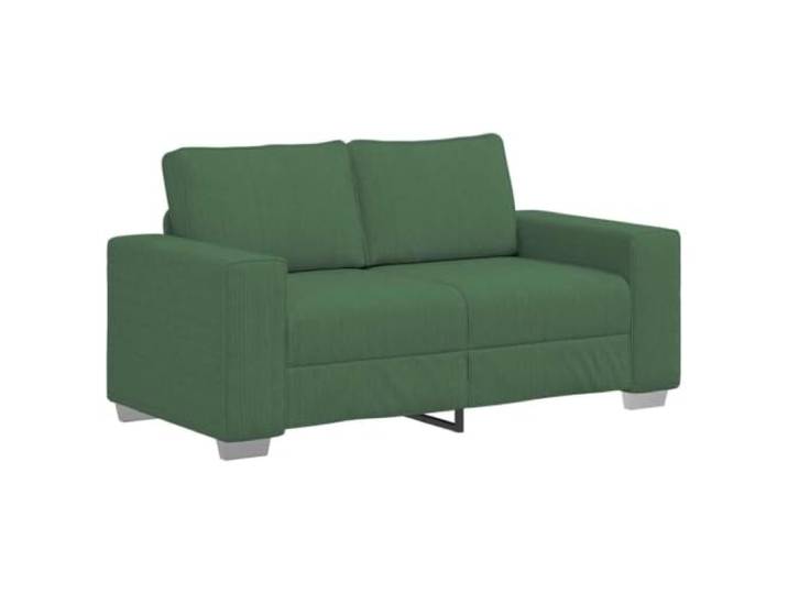 Coespram Zweisitzer Sofa Dunkelgrün Cordstoff 160x77x82 cm Polstersofa Kompaktes Polstersofa aus weichem Cordstoff mit stabilem Metallgestell für Wohnzimmer, Schlafzimmer und Büro.