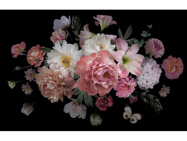 Fototapete PAPERMOON BLUMENARRANGEMENT , bunt, B:4m L:2,6m, Vlies, Tapeten, Fototapete