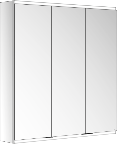 Keuco Royal Modular 2.0 Spiegelschrank 800311091100300 900 x 900 x 160 mm, 1 Steckdose, 1 Doppel-USB-Ladestelle, Wandvorbau, 3-türig